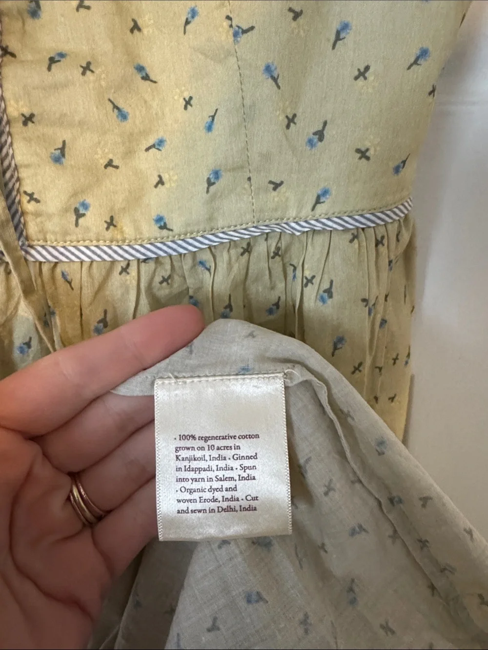 Christy Dawn Sage Green Tiered Maxi Dress with Tie Front - Picture 3 of 5